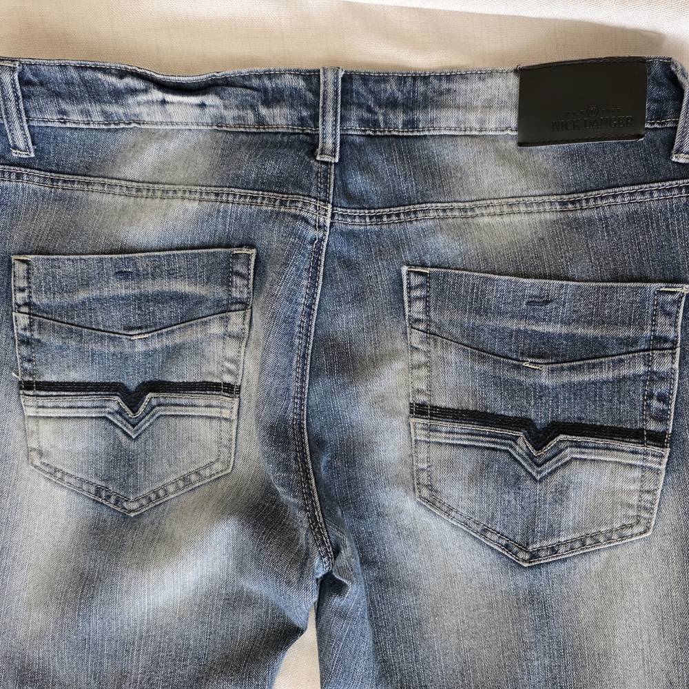 Nick Danger, Jeans, Stretch, Slim Casual Comfort sized 36x32.